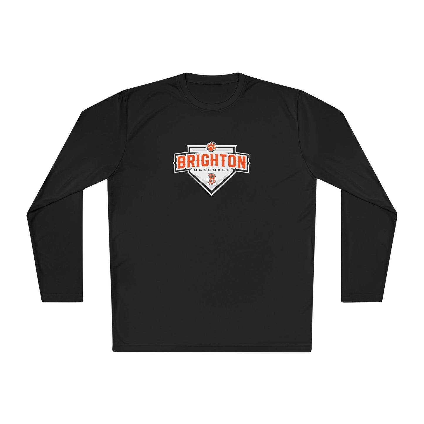ADULT Home Plate Moisture Wicking Long Sleeve Tee (Unisex) - Premium