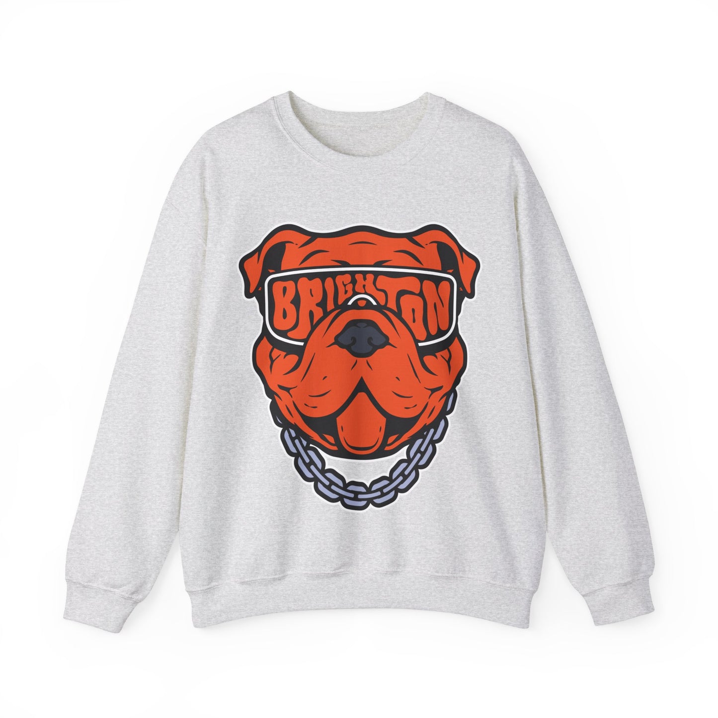 ADULT Bulldog Sunglasses Crewneck Sweatshirt (Unisex) - Classic
