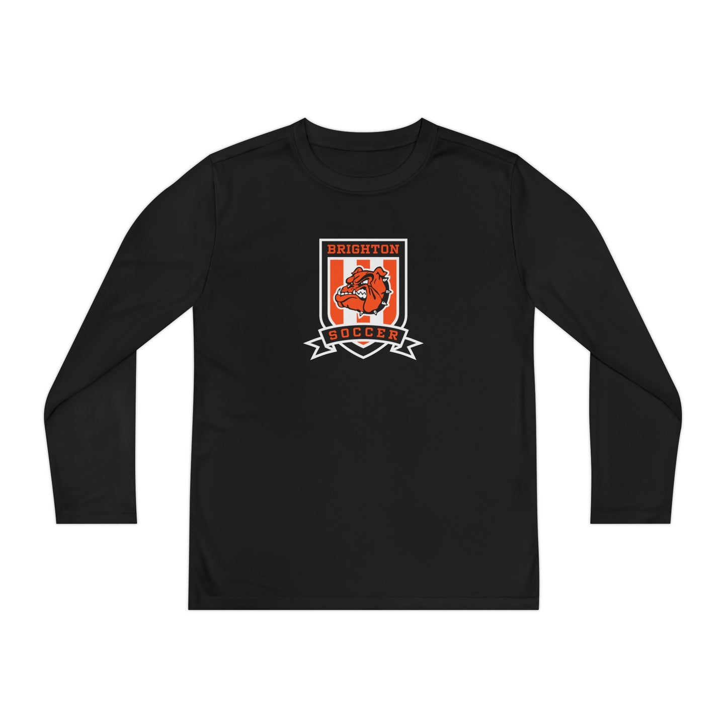 YOUTH Soccer Crest Moisture Wicking Long Sleeve Tee (Unisex)