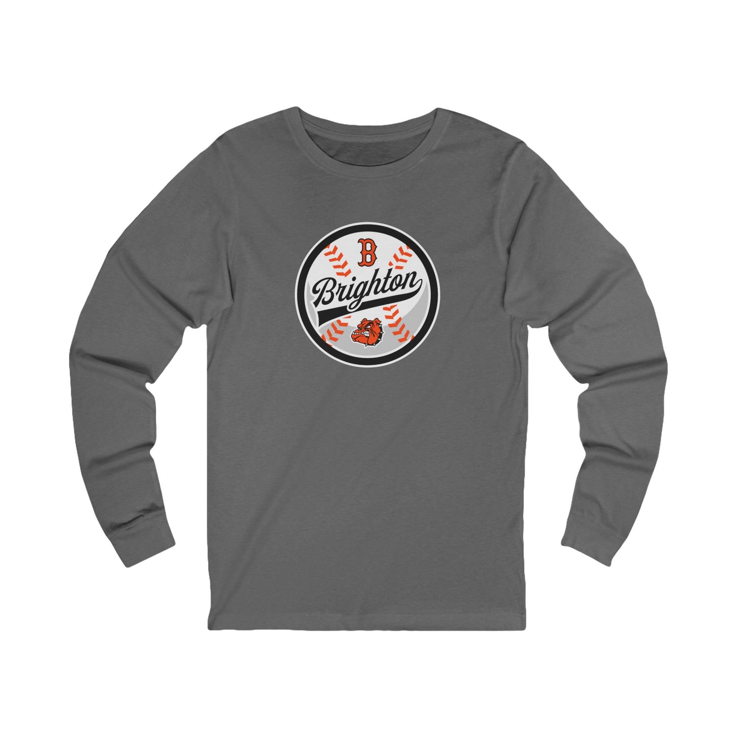 ADULT Baseball Script Long Sleeve Tee (Unisex) - Premium