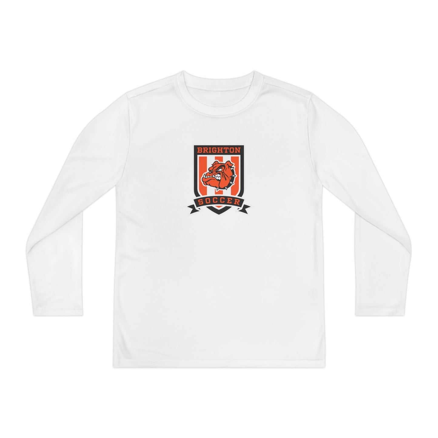 YOUTH Soccer Crest Moisture Wicking Long Sleeve Tee (Unisex)