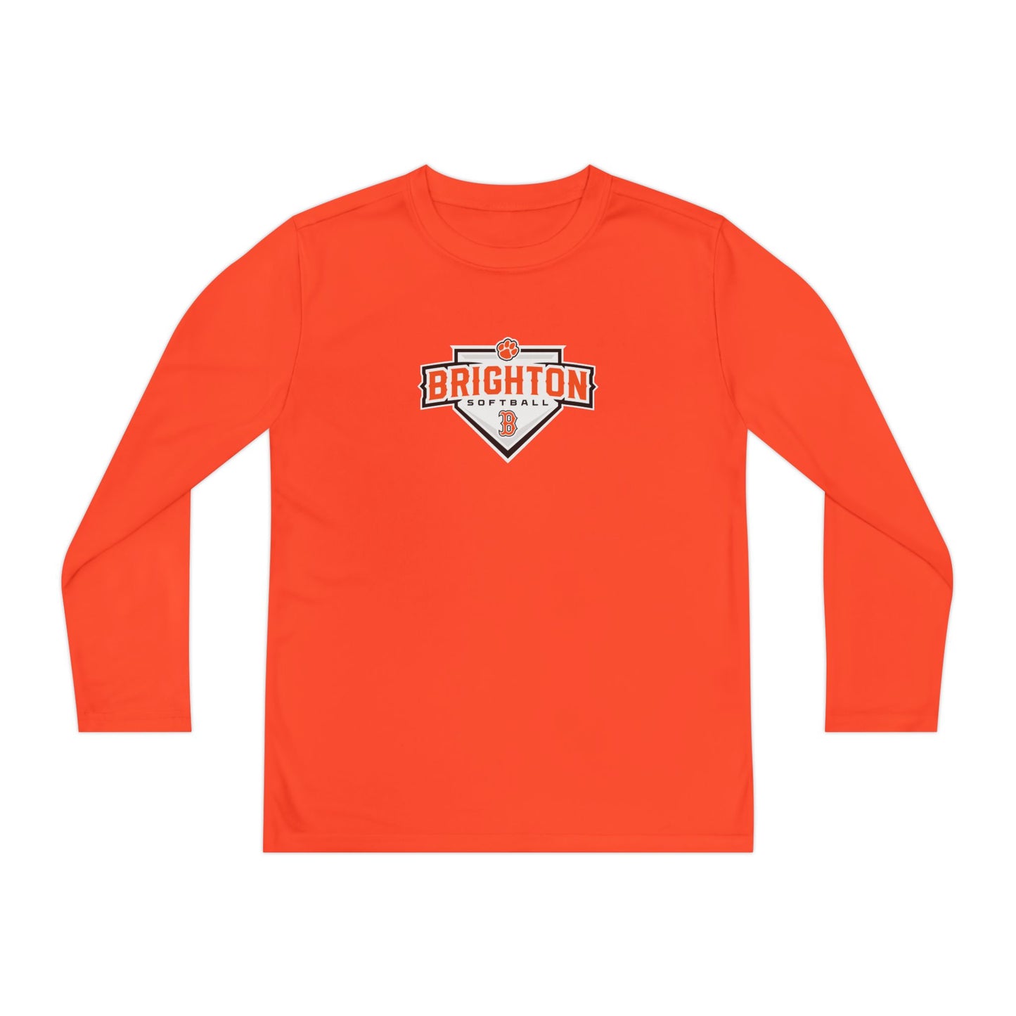 YOUTH Home Plate Moisture Wicking Long Sleeve Tee (Unisex)