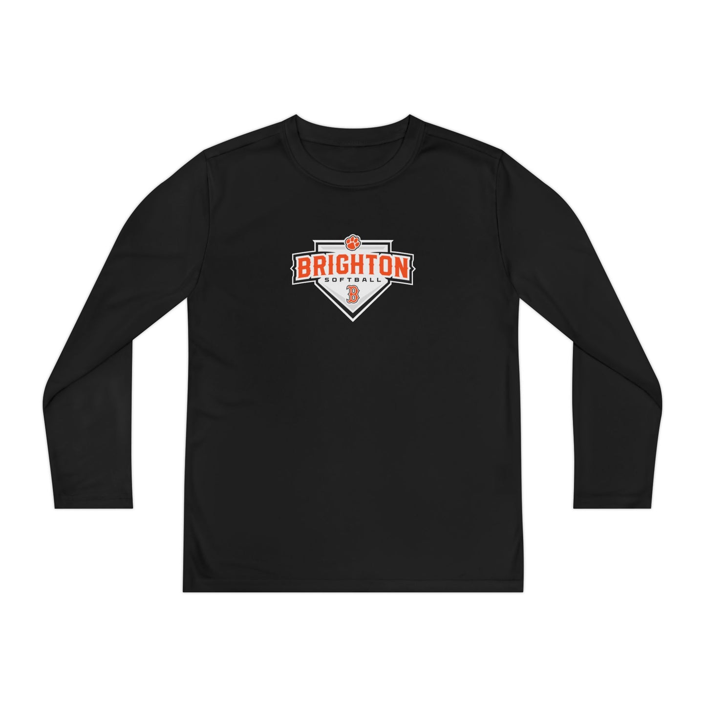 YOUTH Home Plate Moisture Wicking Long Sleeve Tee (Unisex)