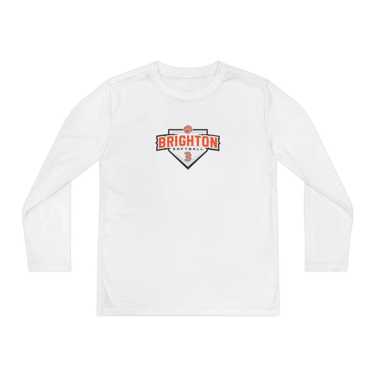 YOUTH Home Plate Moisture Wicking Long Sleeve Tee (Unisex)