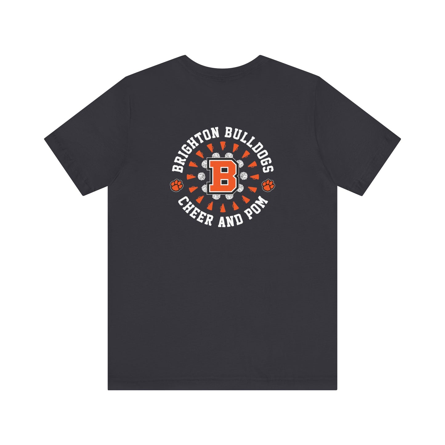 ADULT Double-Sided Cheer and Pom Short Sleeve Tee (Unisex) - Premium
