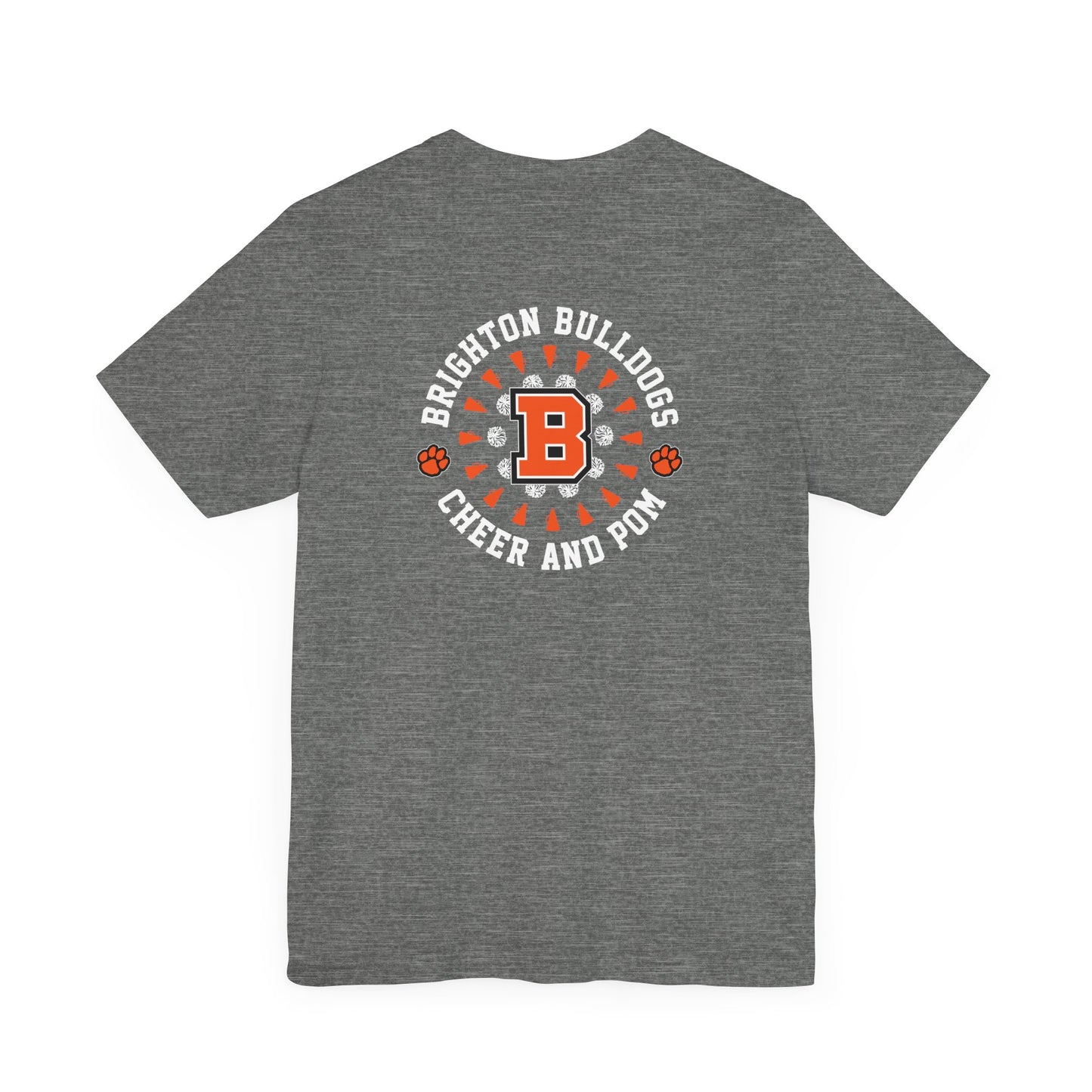 ADULT Double-Sided Cheer and Pom Short Sleeve Tee (Unisex) - Premium