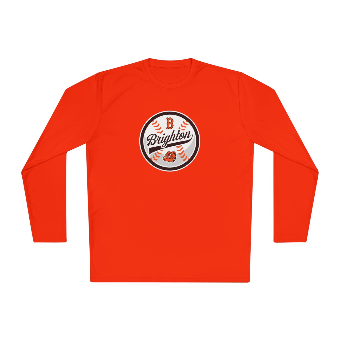ADULT Baseball Script Moisture Wicking Long Sleeve Tee (Unisex) - Premium