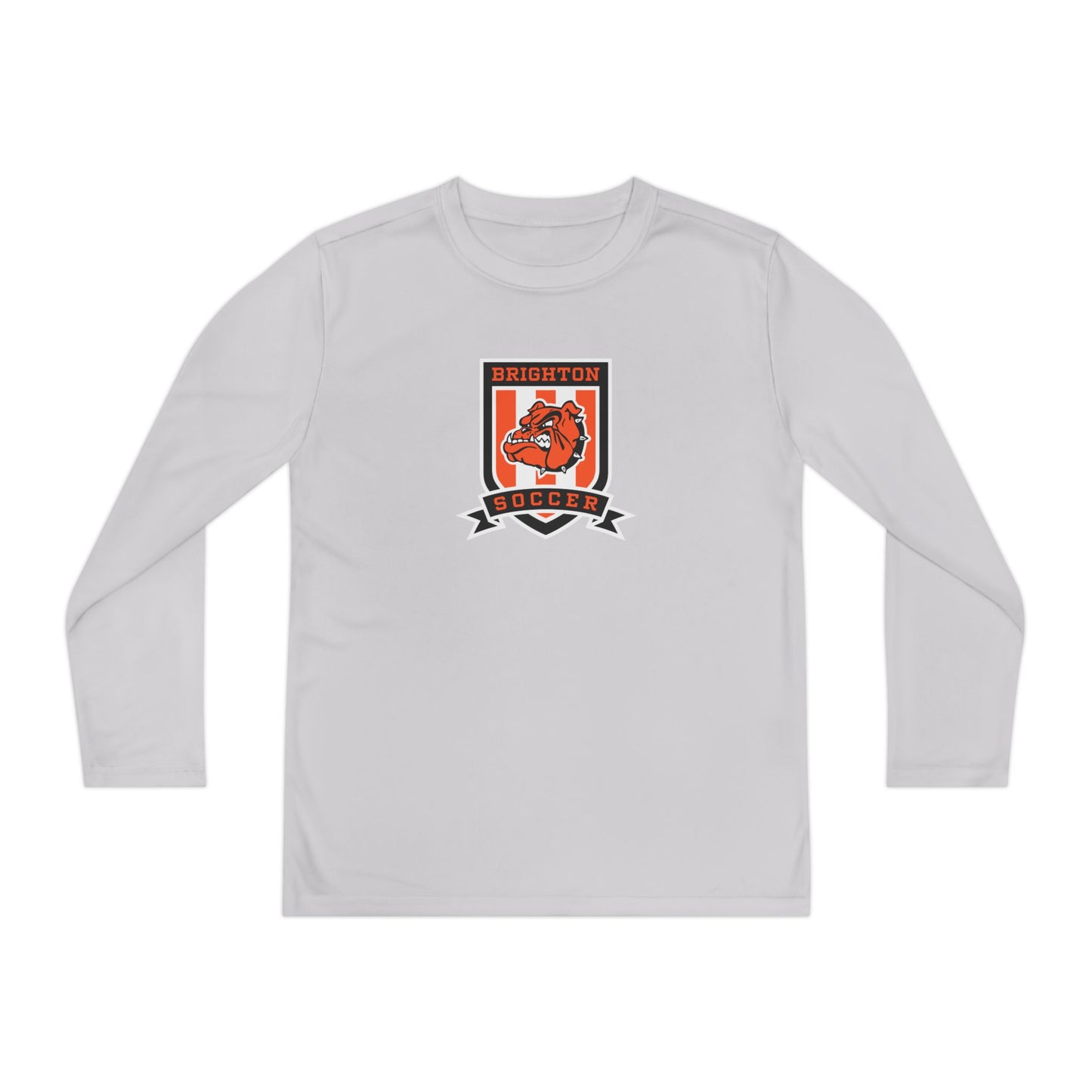 YOUTH Soccer Crest Moisture Wicking Long Sleeve Tee (Unisex)