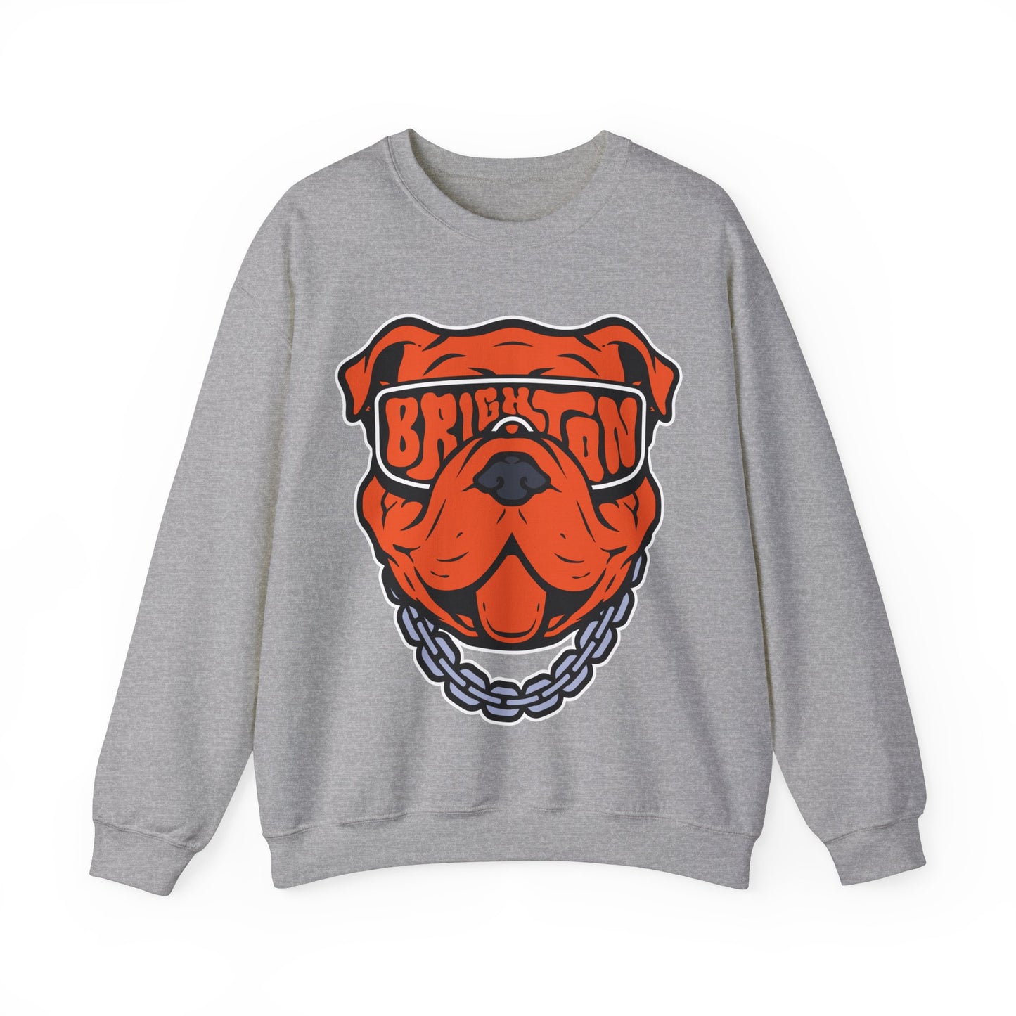 ADULT Bulldog Sunglasses Crewneck Sweatshirt (Unisex) - Classic