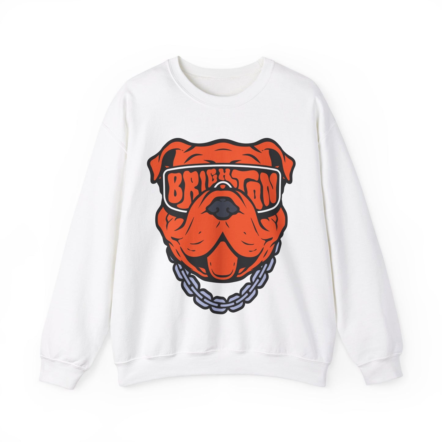 ADULT Bulldog Sunglasses Crewneck Sweatshirt (Unisex) - Classic