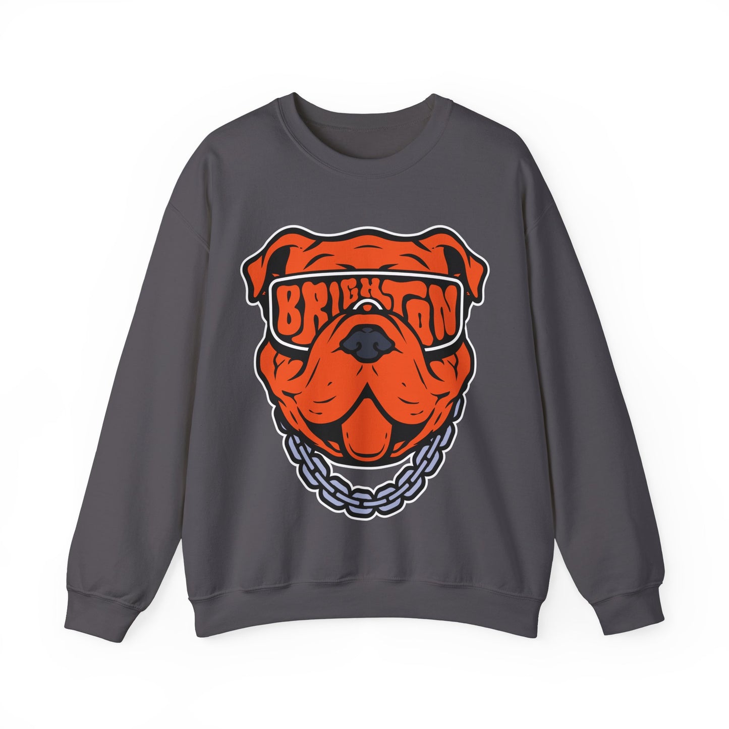 ADULT Bulldog Sunglasses Crewneck Sweatshirt (Unisex) - Classic