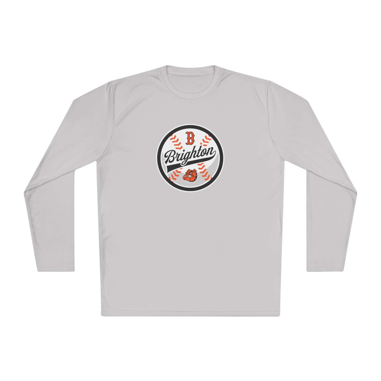 ADULT Baseball Script Moisture Wicking Long Sleeve Tee (Unisex) - Premium