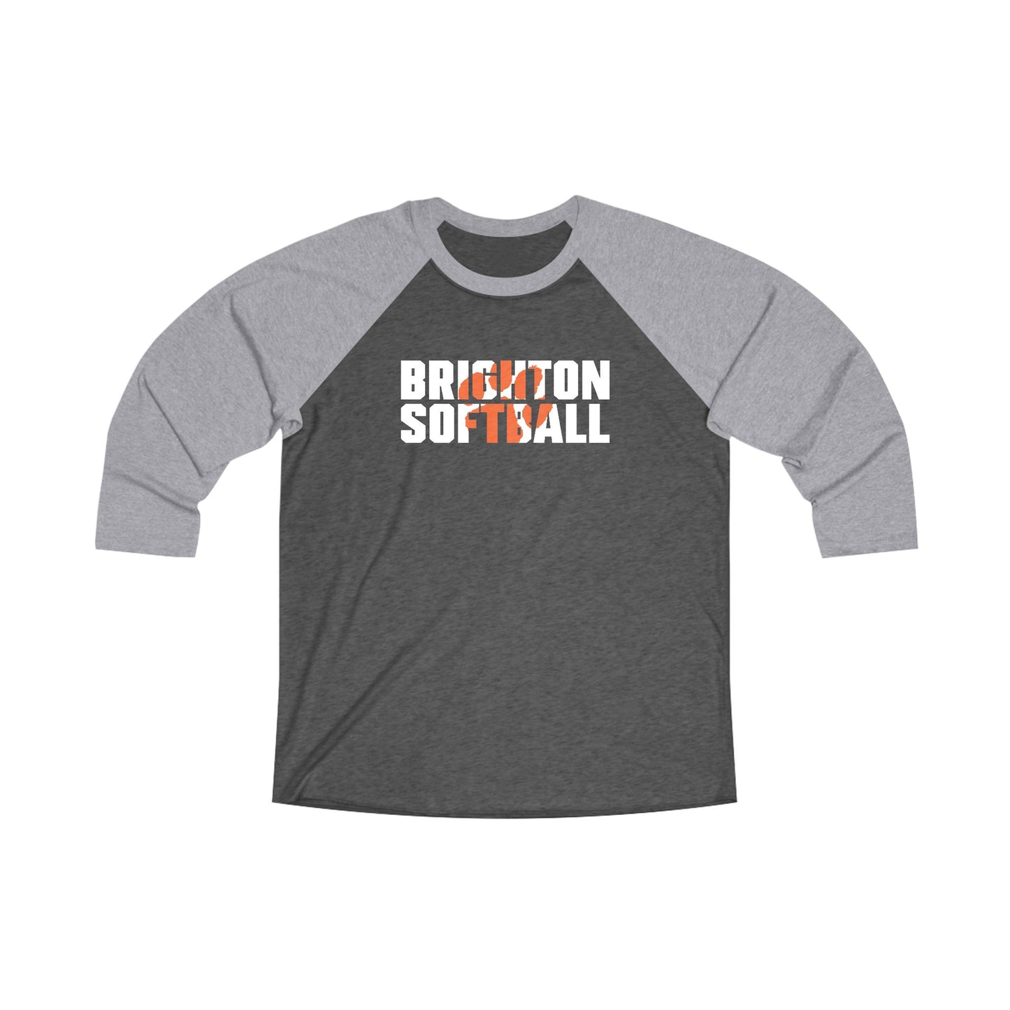 ADULT Softball Paw 3\4 Sleeve Tee (Unisex) - Premium