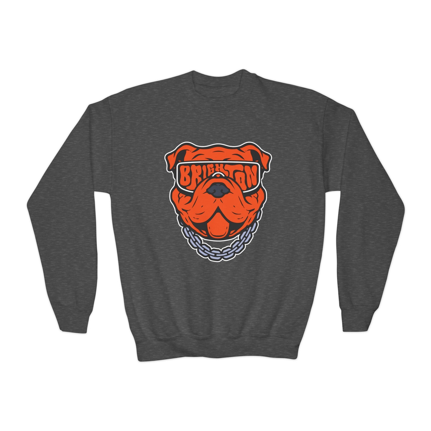 YOUTH Bulldog Sunglasses Crewneck Sweatshirt (Unisex)