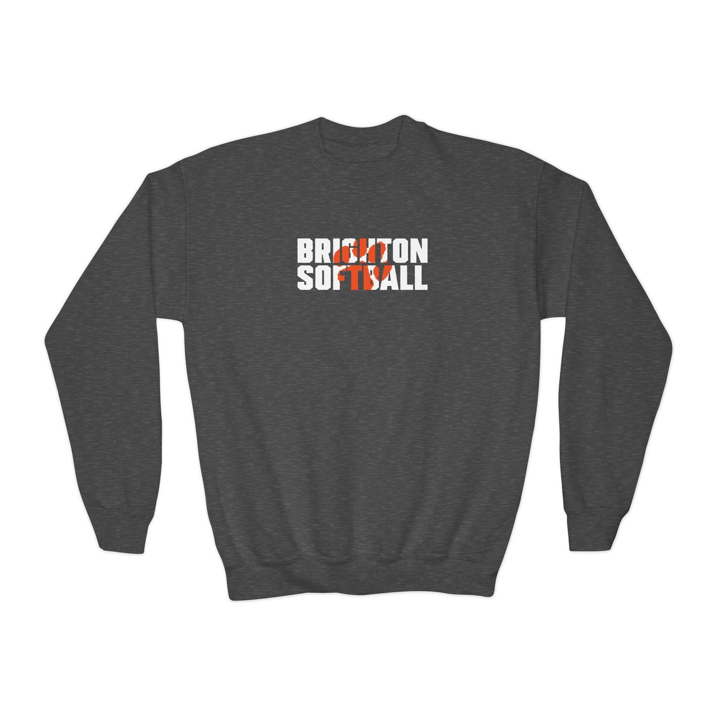 YOUTH Softball Paw Crewneck Sweatshirt (Unisex)
