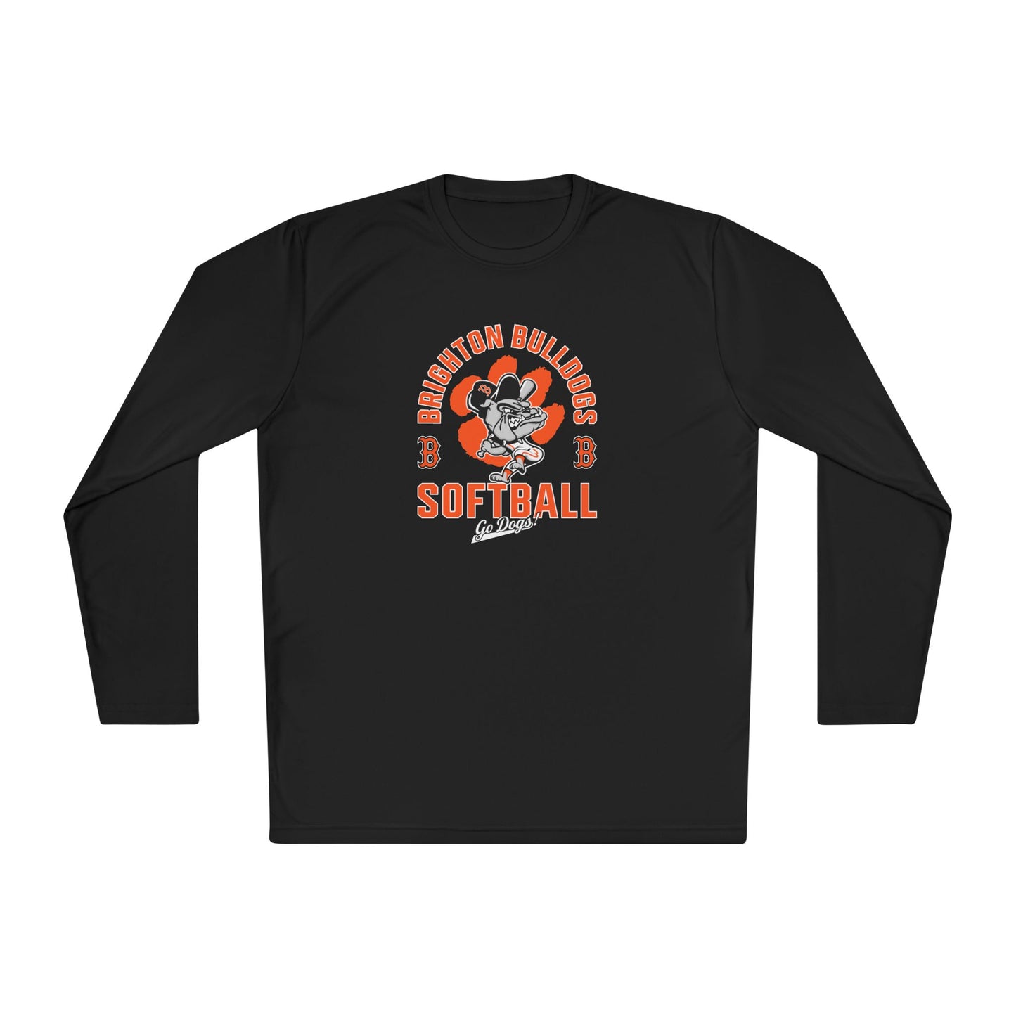 ADULT Bulldog Batter Moisture Wicking Long Sleeve Tee (Unisex) - Premium