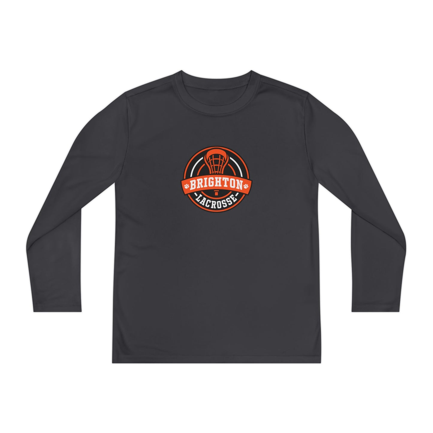 YOUTH Lacrosse Emblem Moisture Wicking Long Sleeve Tee (Unisex)