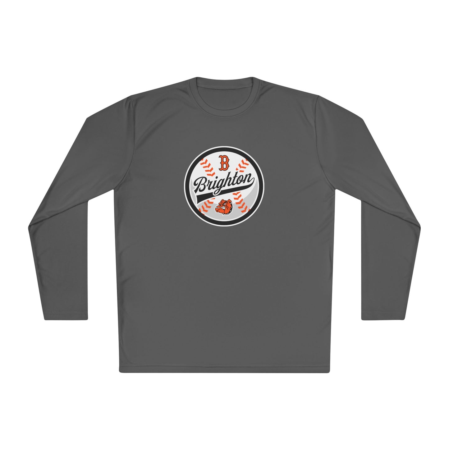 ADULT Baseball Script Moisture Wicking Long Sleeve Tee (Unisex) - Premium