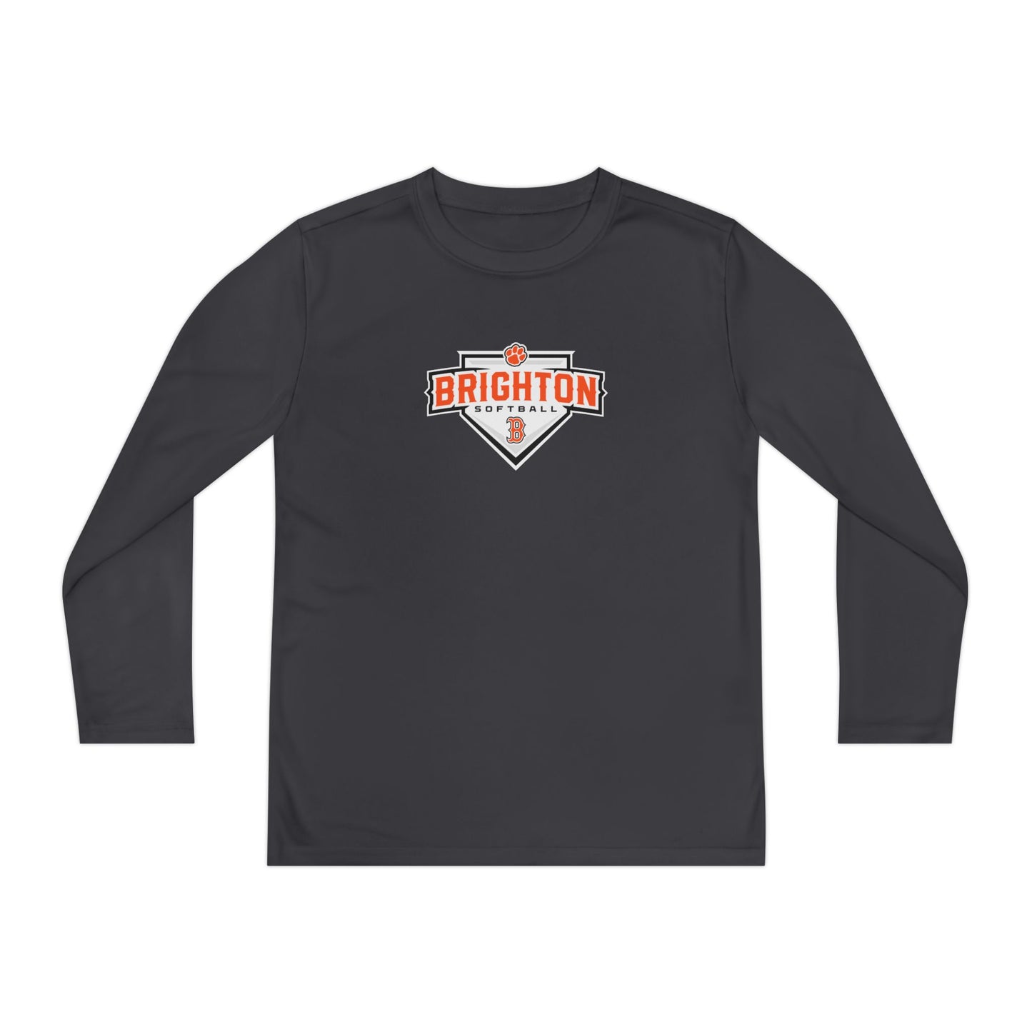 YOUTH Home Plate Moisture Wicking Long Sleeve Tee (Unisex)