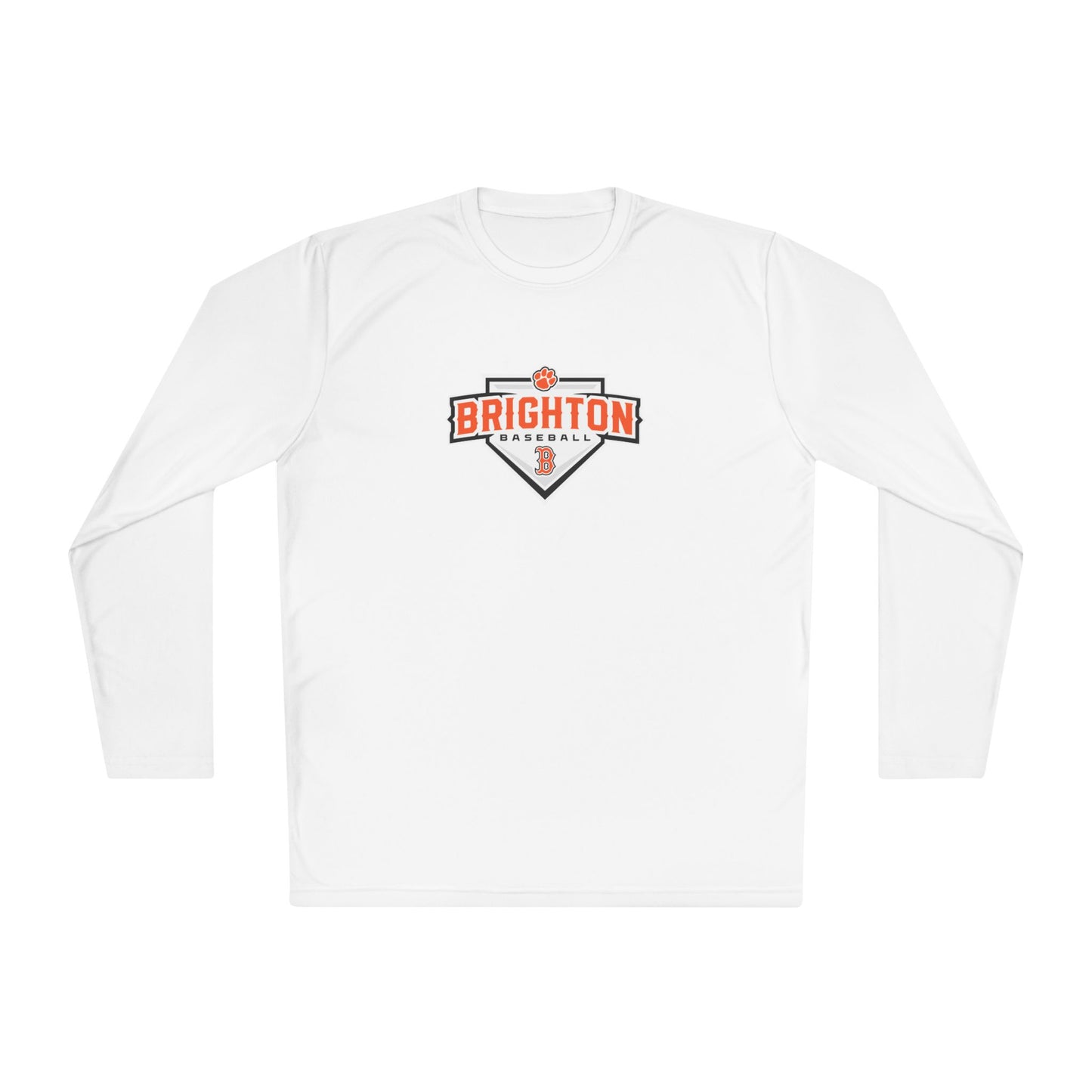 ADULT Home Plate Moisture Wicking Long Sleeve Tee (Unisex) - Premium