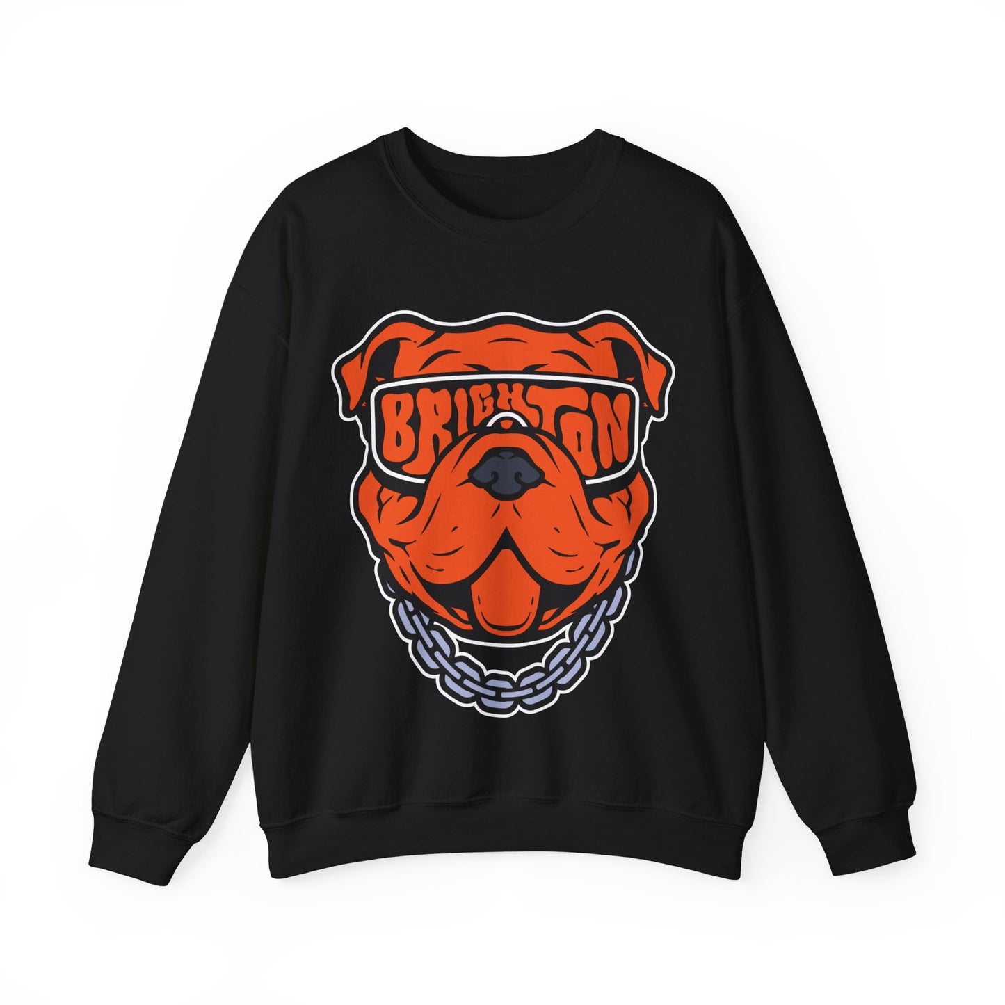 ADULT Bulldog Sunglasses Crewneck Sweatshirt (Unisex) - Classic