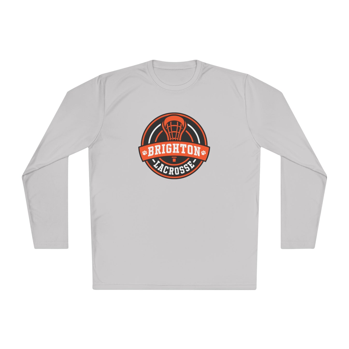 ADULT Lacrosse Emblem Moisture Wicking Long Sleeve Tee (Unisex) - Premium