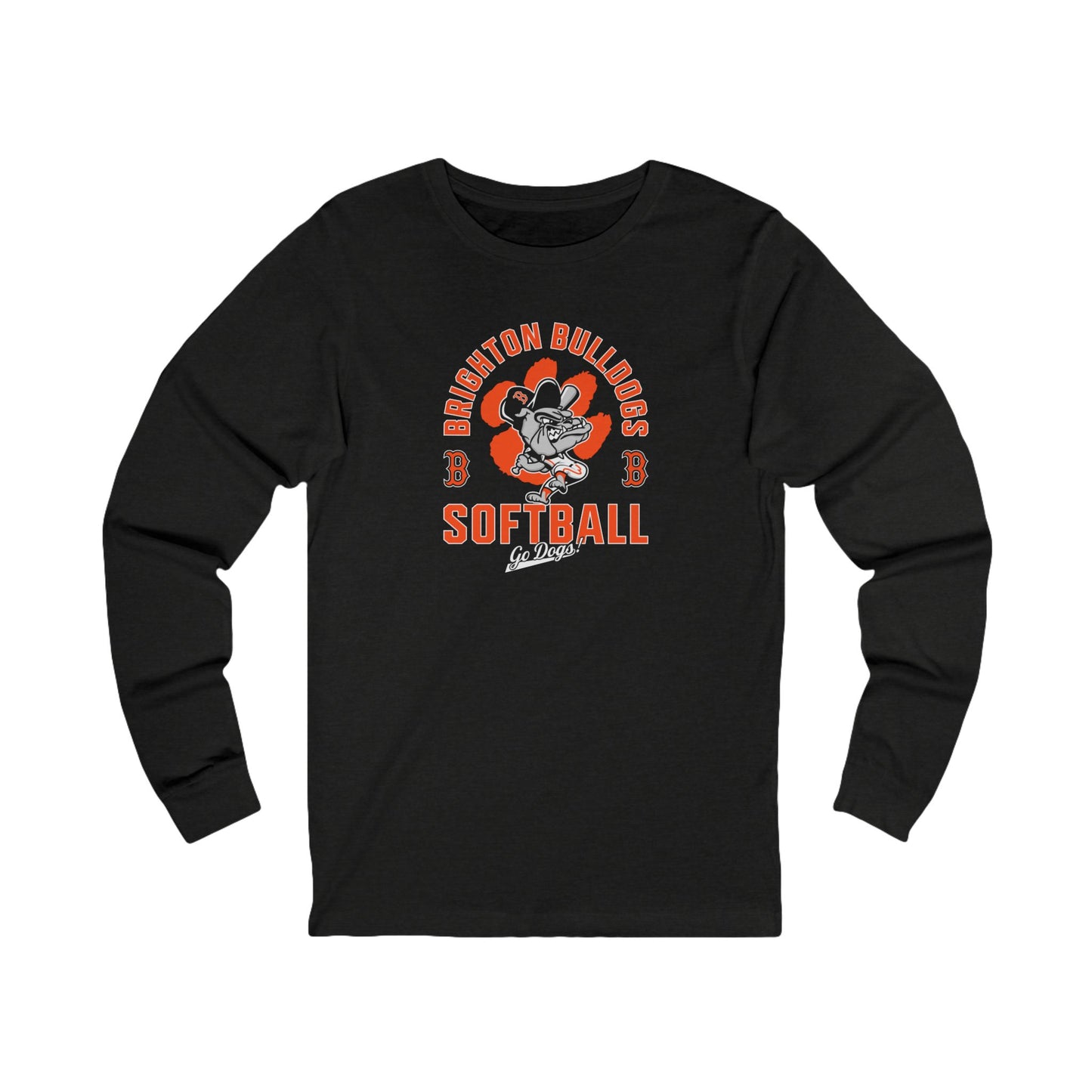 ADULT Bulldog Batter Long Sleeve Tee (Unisex) - Premium