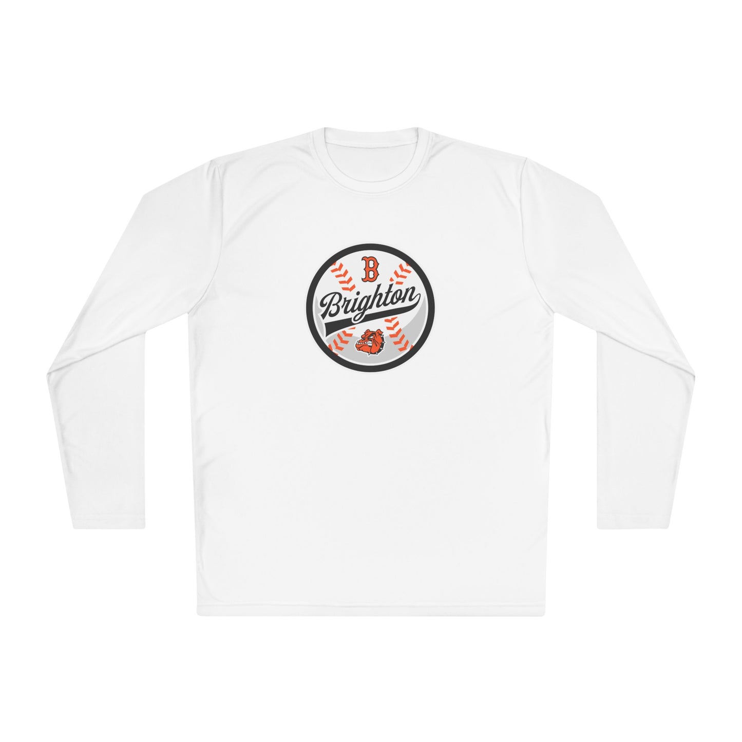 ADULT Baseball Script Moisture Wicking Long Sleeve Tee (Unisex) - Premium