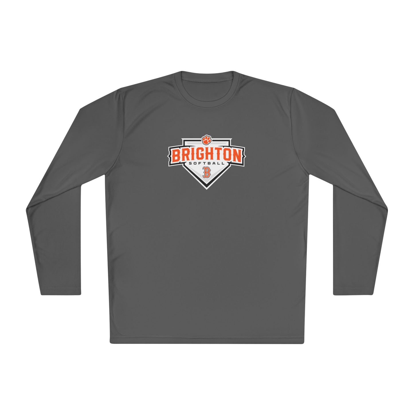 ADULT Home Plate Moisture Wicking Long Sleeve Tee (Unisex) - Premium