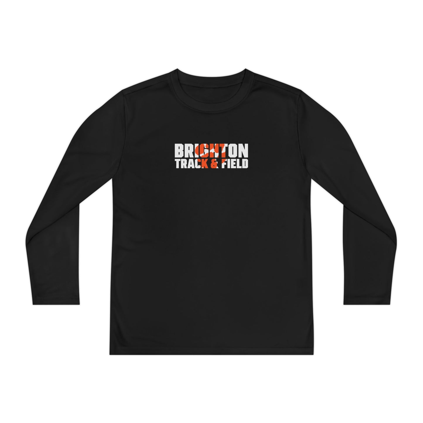 YOUTH Track & Field Paw Moisture Wicking Long Sleeve Tee (Unisex)