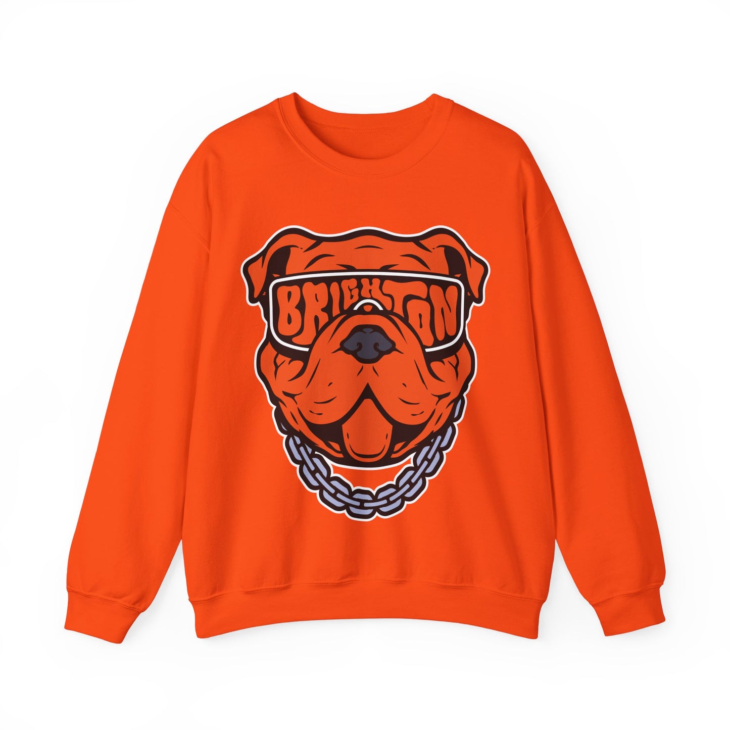 ADULT Bulldog Sunglasses Crewneck Sweatshirt (Unisex) - Classic