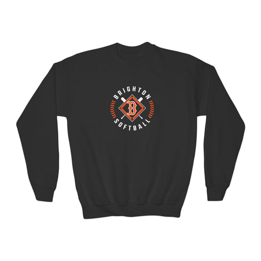YOUTH Softball Diamond Crewneck Sweatshirt (Unisex)