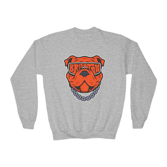 YOUTH Bulldog Sunglasses Crewneck Sweatshirt (Unisex)