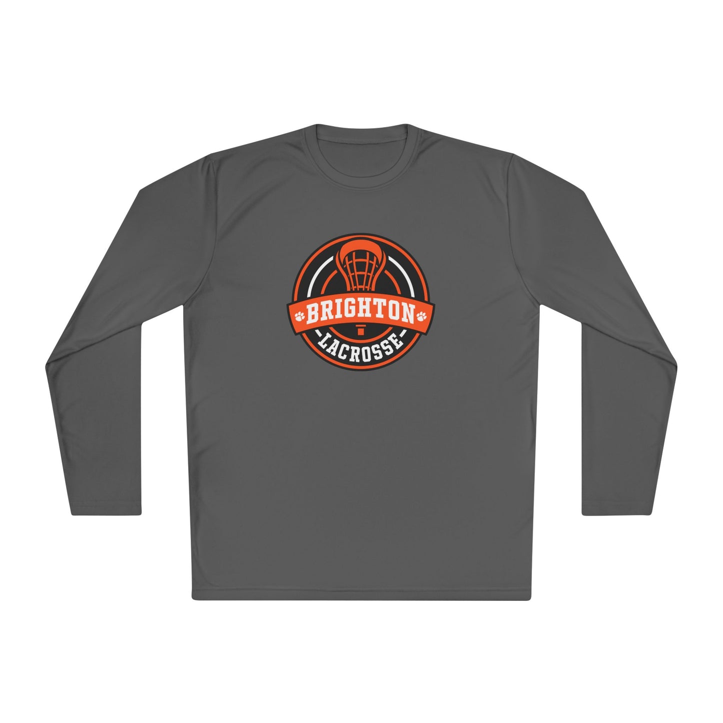 ADULT Lacrosse Emblem Moisture Wicking Long Sleeve Tee (Unisex) - Premium