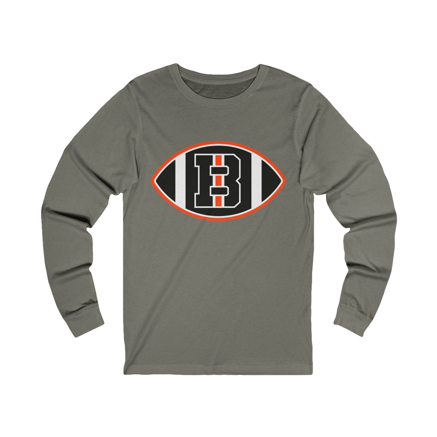 ADULT B Football Long Sleeve Tee (Unisex) - Premium