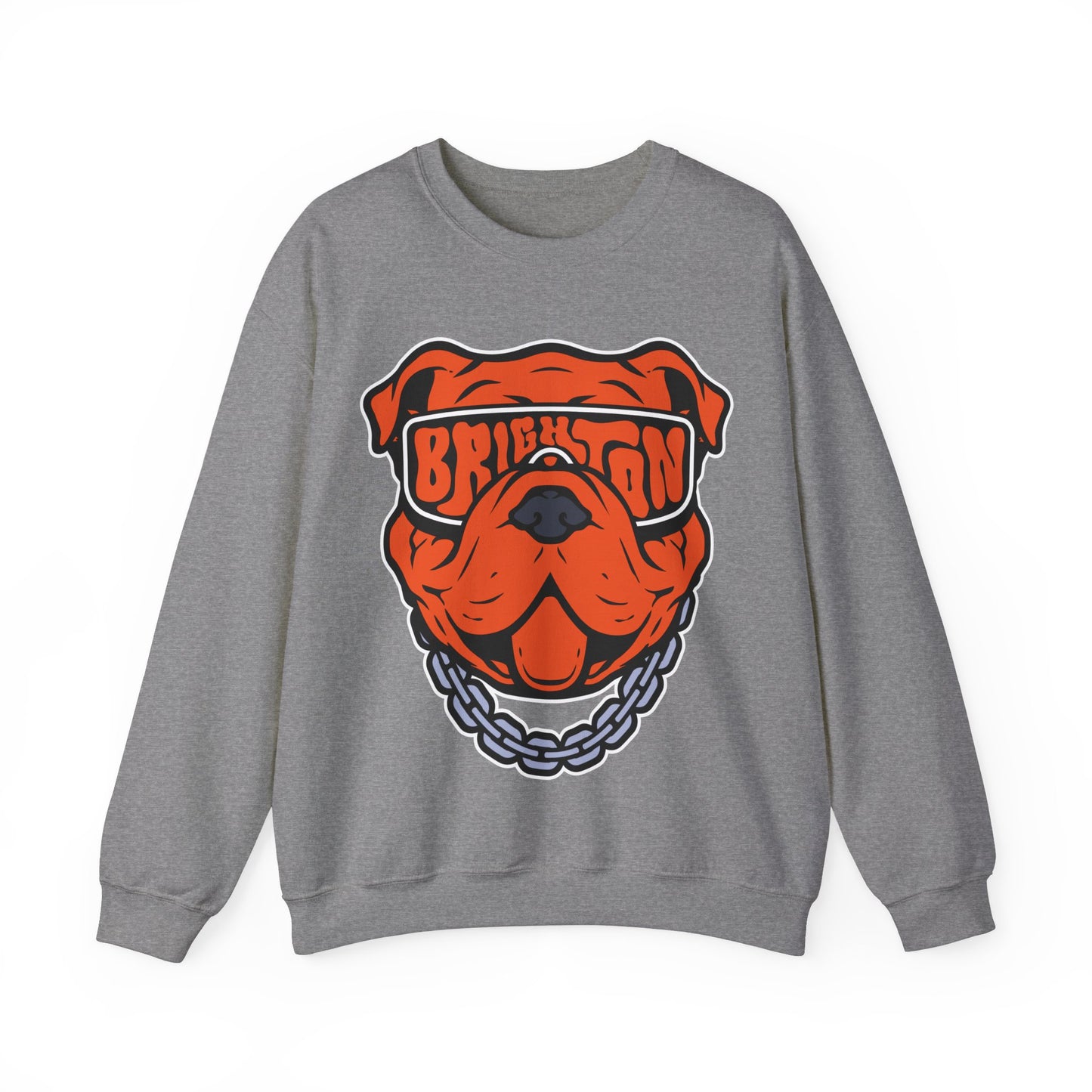 ADULT Bulldog Sunglasses Crewneck Sweatshirt (Unisex) - Classic