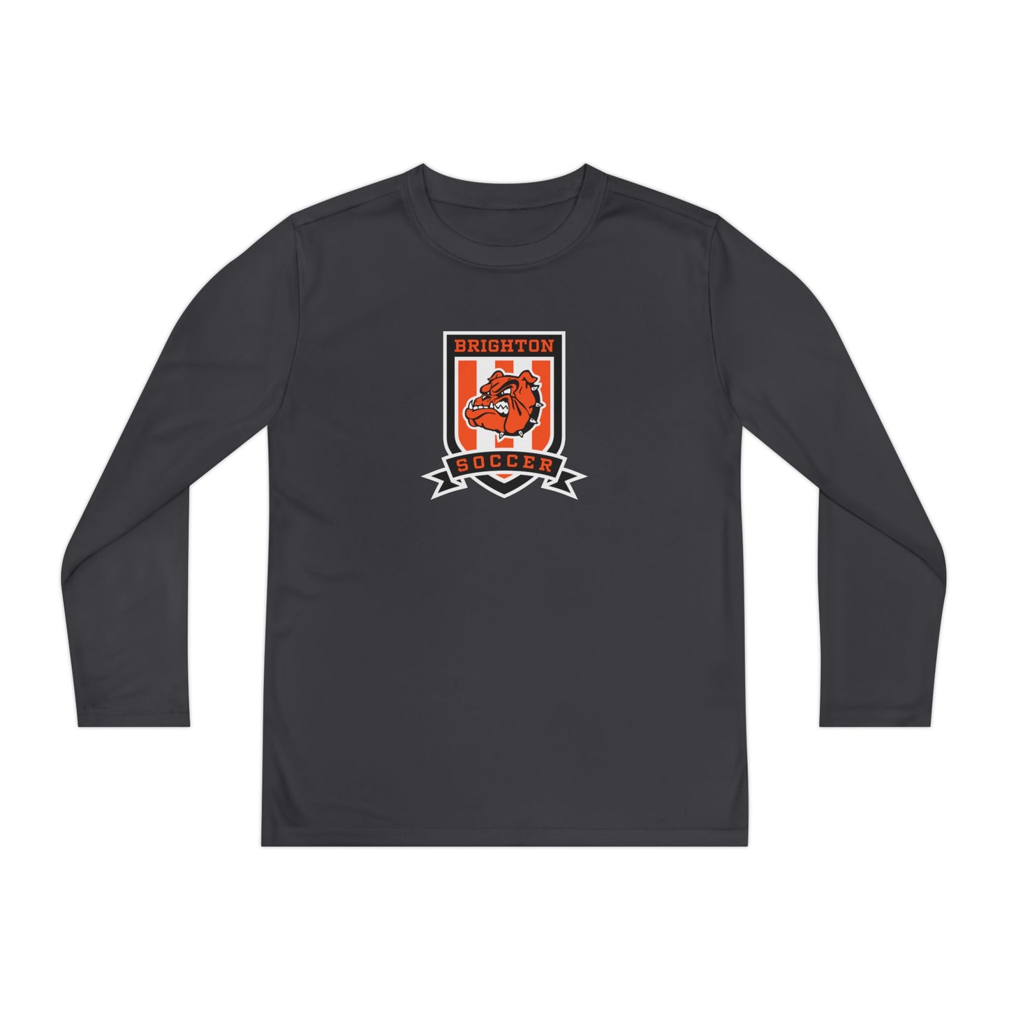 YOUTH Soccer Crest Moisture Wicking Long Sleeve Tee (Unisex)