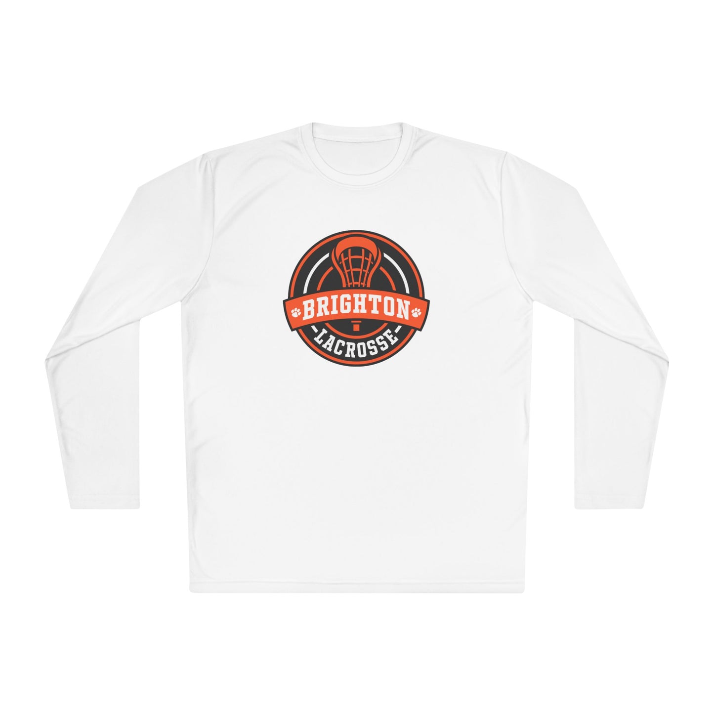 ADULT Lacrosse Emblem Moisture Wicking Long Sleeve Tee (Unisex) - Premium