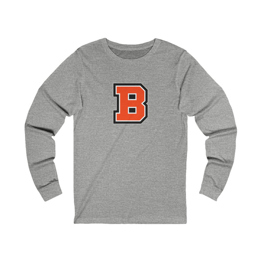 ADULT Varsity B Long Sleeve Tee (Unisex) - Premium