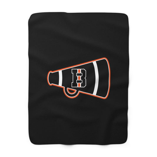 B Megaphone Sherpa Fleece Blanket