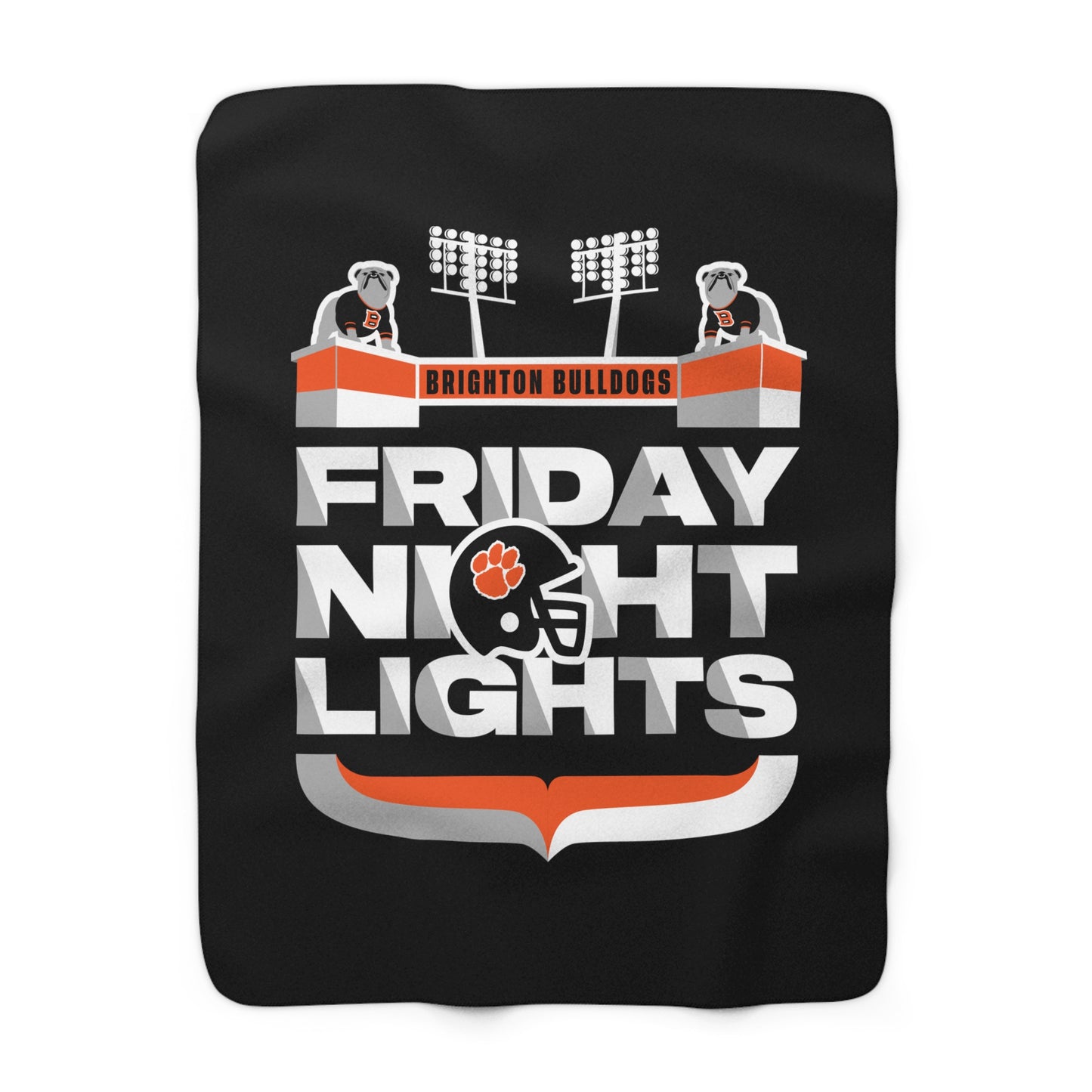 Friday Night Lights Sherpa Fleece Blanket