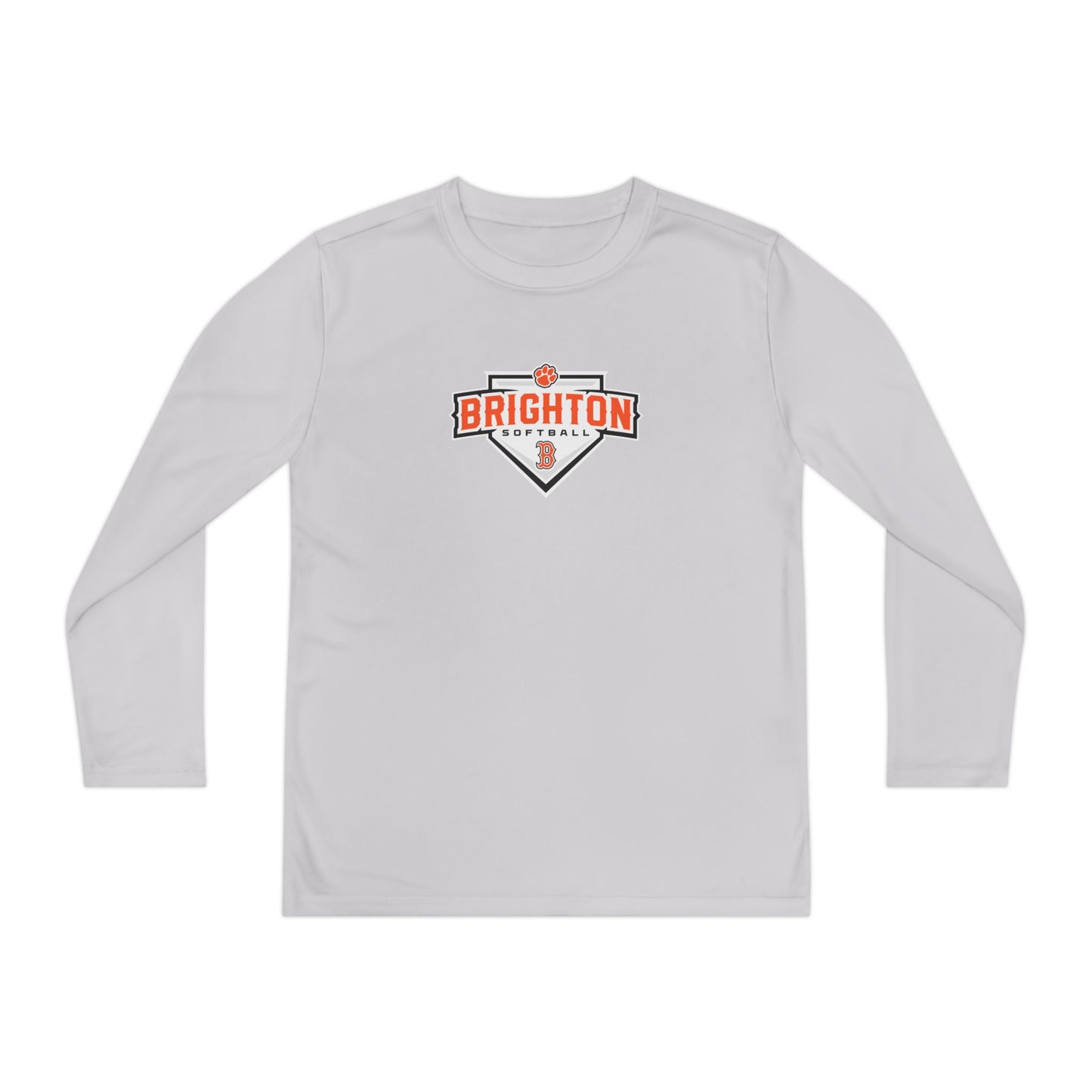 YOUTH Home Plate Moisture Wicking Long Sleeve Tee (Unisex)