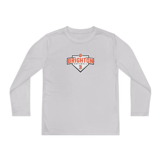 YOUTH Home Plate Moisture Wicking Long Sleeve Tee (Unisex)