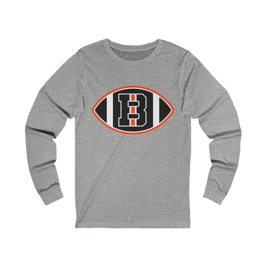 ADULT B Football Long Sleeve Tee (Unisex) - Premium