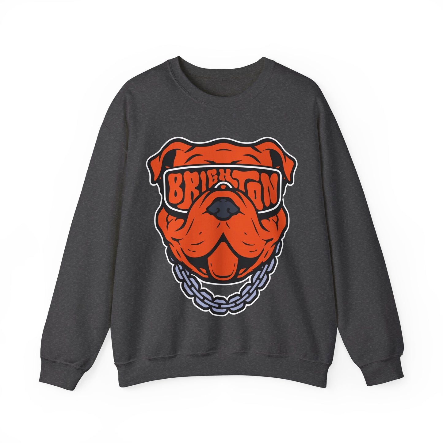 ADULT Bulldog Sunglasses Crewneck Sweatshirt (Unisex) - Classic