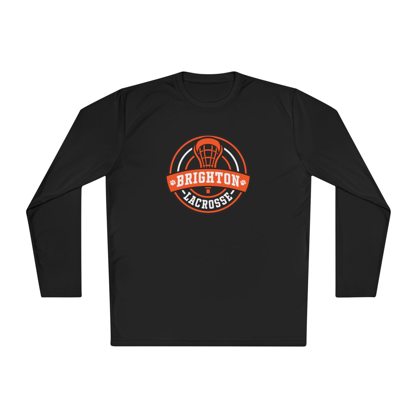 ADULT Lacrosse Emblem Moisture Wicking Long Sleeve Tee (Unisex) - Premium
