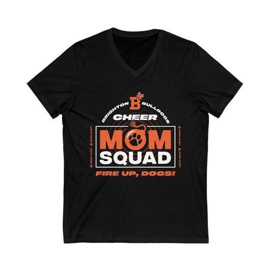 ADULT Mom Squad Short Sleeve V-Neck Tee - Premium